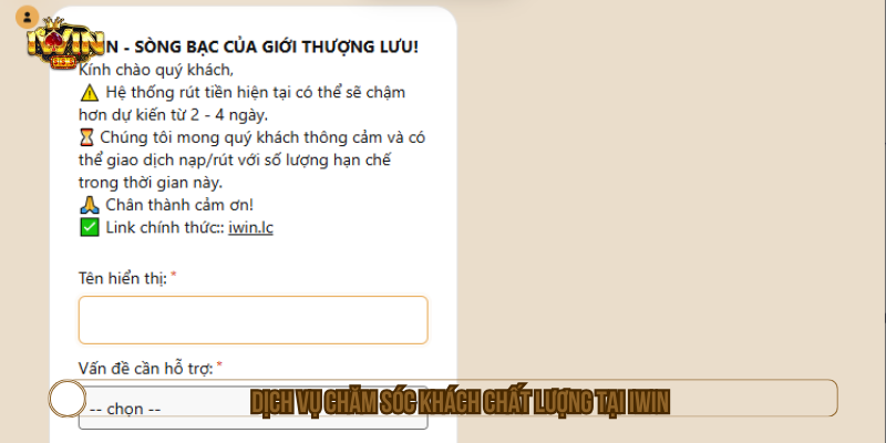 IWIN – Link Vào IWINCLUB Chính Thức, Tải App Mới Nhất 2026 Dịch vụ chăm sóc khách hàng chất lượng tại IWIN