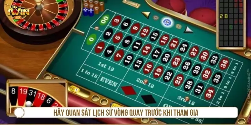Hướng Dẫn Chơi Roulette Online Chi Tiết Cho Tân Binh Hãy quan sát lịch sử vòng quay trước khi tham gia