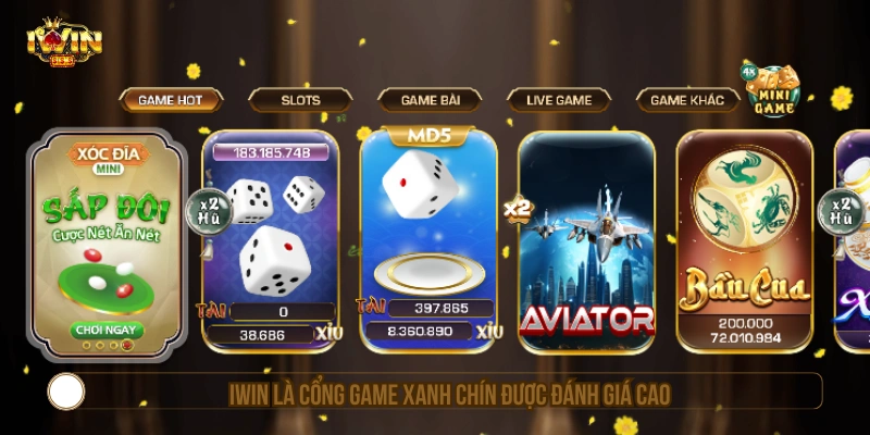 IWIN – Link Vào IWINCLUB Chính Thức, Tải App Mới Nhất 2026 IWIN là cổng game xanh chín được đánh giá cao