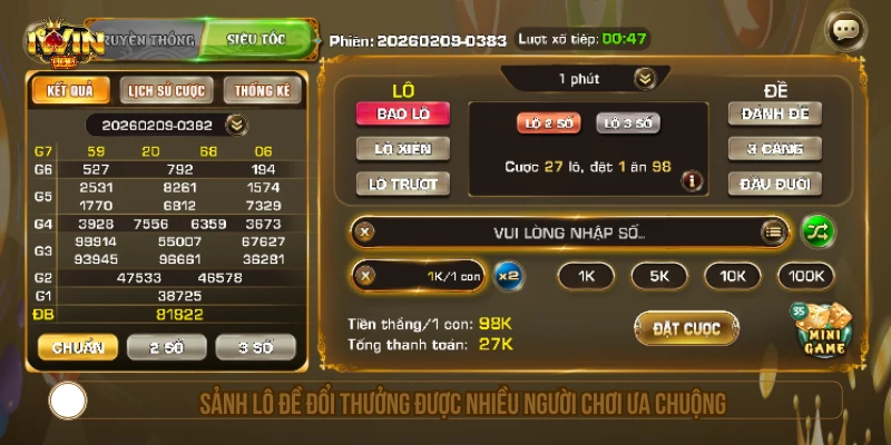 IWIN – Link Vào IWINCLUB Chính Thức, Tải App Mới Nhất 2026 Sảnh lô đề đổi thưởng được nhiều người chơi ưa chuộng